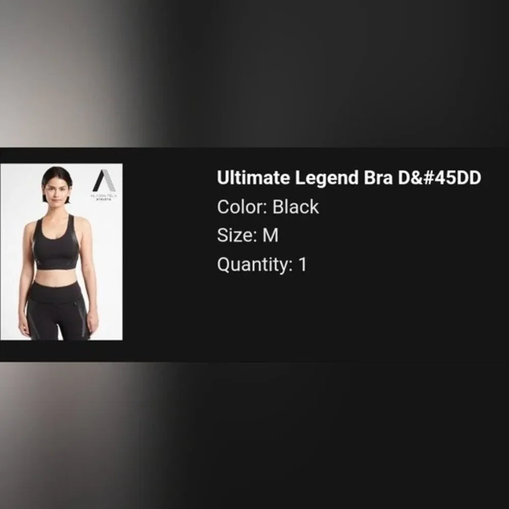 Athleta Ultimate Legend Bra Allyson Felix Collab M D-DD+ - Picture 6 of 6